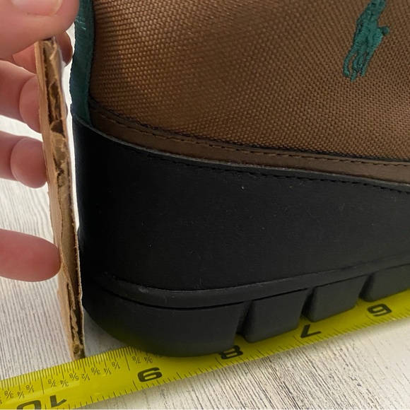 POLO RALPH LAUREN Boy's Barnes Boot Size 2 (Little Boy) Brown/Green NEW in Box - Picture 7 of 9